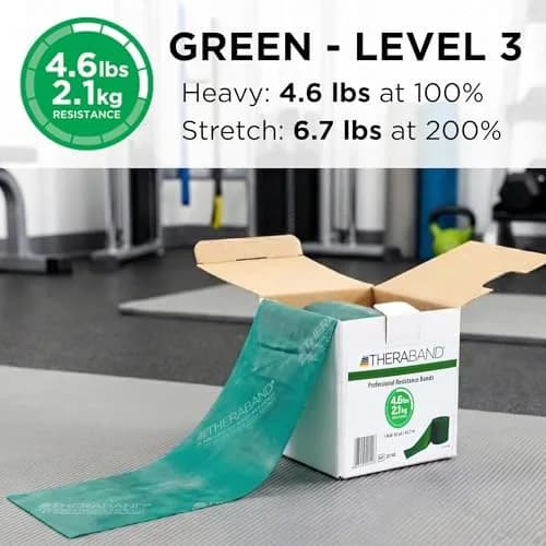 THERABAND Heavy Resistance Latex Exercise Band Roll 50 Yards (4570 cm) | Professional Grade for Strength & Flexibility thumbnail 3