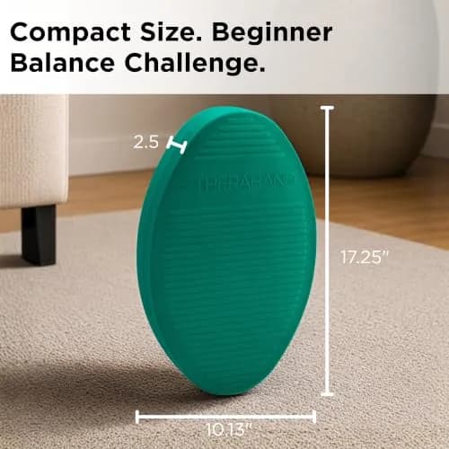 THERABAND Stability Trainer Pad, Foam Balance Pad, Firm, Set of 2, Green | Improve Balance & Core Strength thumbnail 3