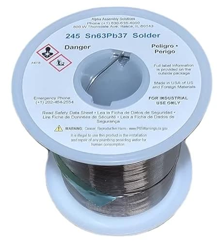 Kester 24-6337-8800 50 Activated Rosin Cored Wire Solder Roll 63/37 Alloy | No-Clean, 0.031" Diameter thumbnail 3