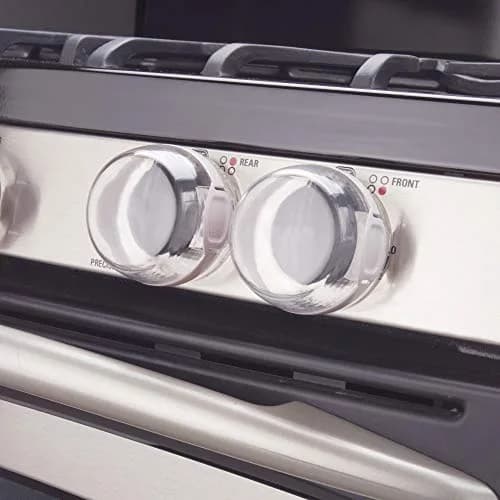 Safety 1st Clear View Stove Knob Covers (Set of 5) | Universal Fit for Gas & Electric Stoves thumbnail 4