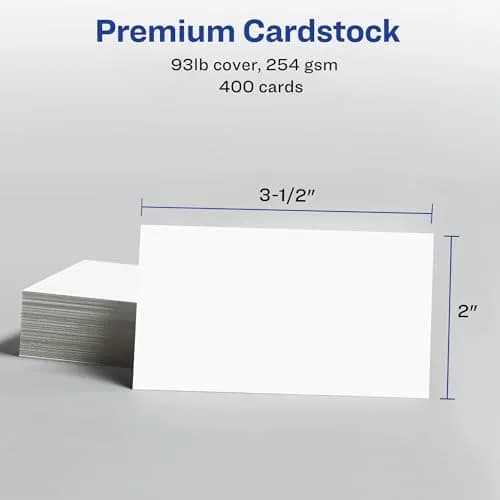 Avery Clean Edge Printable Business Cards 400 Count (2" x 3.5") | Inkjet Printer Optimized thumbnail 7