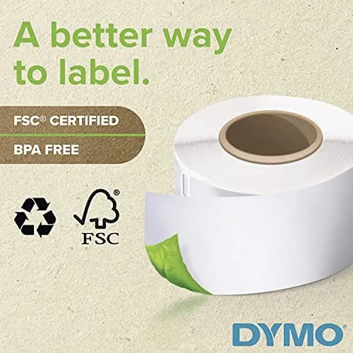 DYMO Authentic LW Name Badge Labels, White, 5.7cm x 10.2cm (2-1/4" x 4") | 12-Hour Expiration Notification Disks thumbnail 4