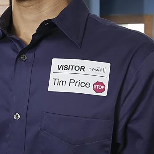 DYMO Authentic LW Name Badge Labels, White, 5.7cm x 10.2cm (2-1/4" x 4") | 12-Hour Expiration Notification Disks thumbnail 6