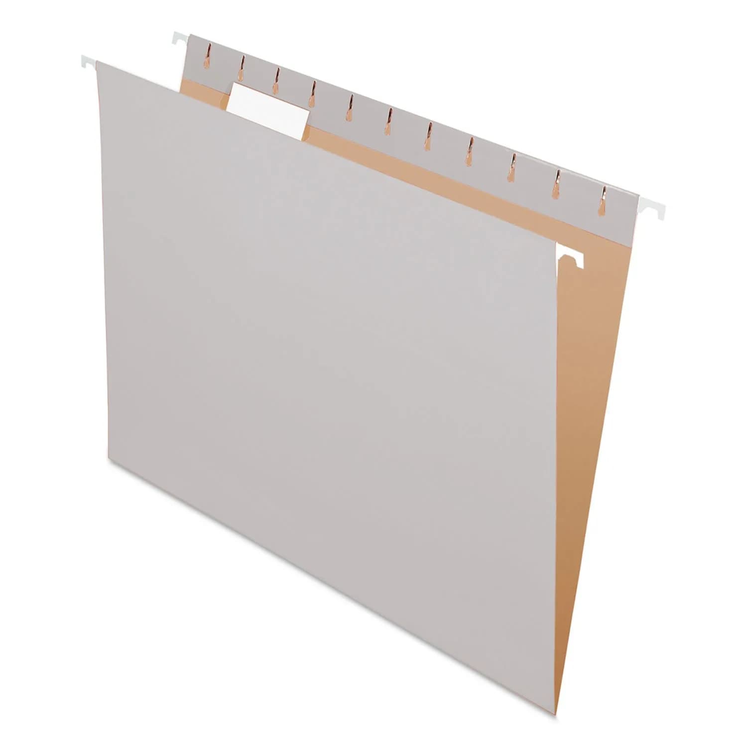 Pendaflex Recycled Hanging Folders Letter Size | Blue 1/5 Cut, 25/Box — Grey