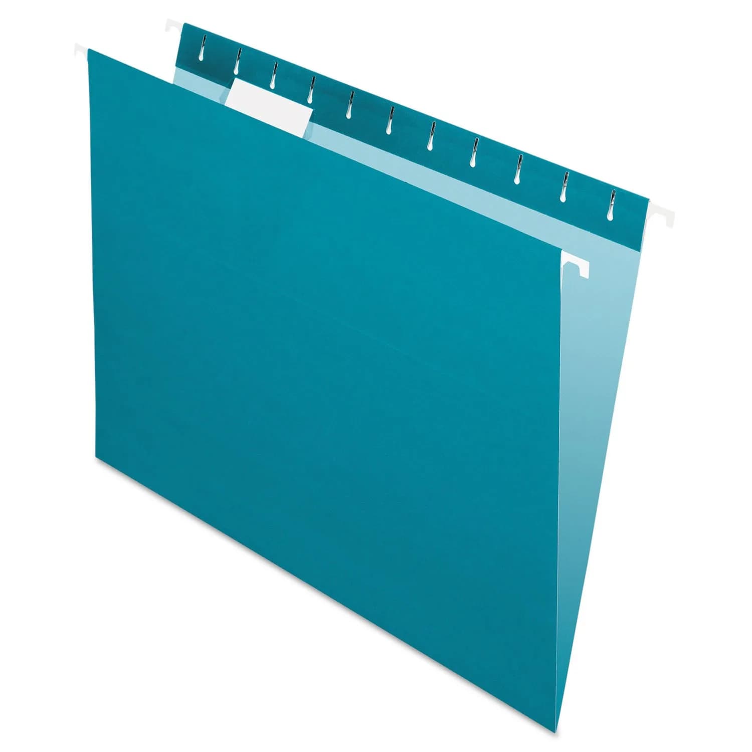 Pendaflex Recycled Hanging Folders Letter Size Teal 1/5 Cut | Eco-Friendly Office Storage - main product image