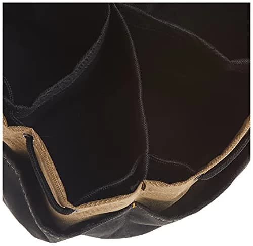 Custom Leathercraft CADDY 18-Pocket Drawstring Bucket Bag, Black | Organizes Tools & Accessories thumbnail 4