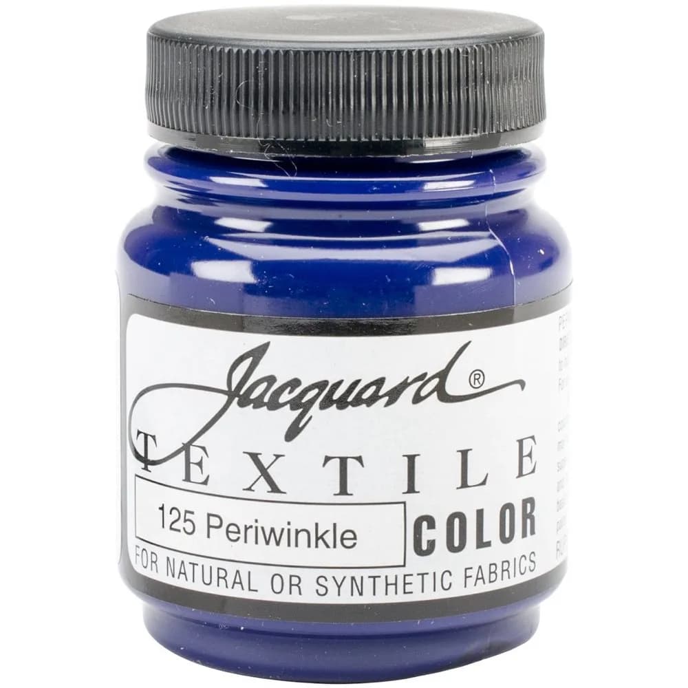 Jacquard Textile Paint Orange 66ml (2.25 Fl Oz) | Permanent Fabric Paint for Clothes, Shoes, Upholstery — Periwinkle / 2.25 Fl Oz