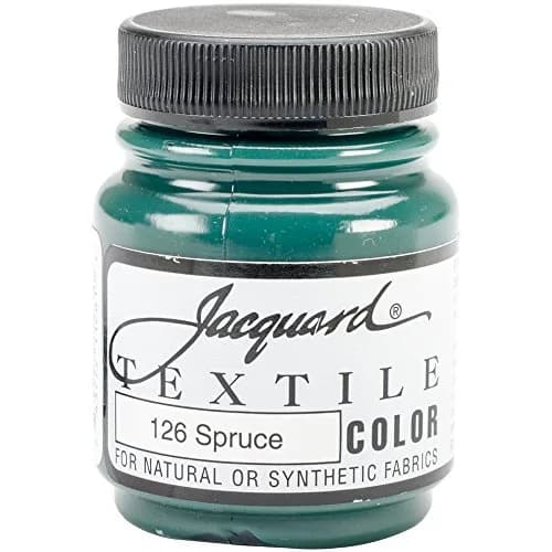 Jacquard Textile Paint Spruce 2.25 Fl Oz (67 ml) | Permanent Fabric Color for All Fibers thumbnail 1