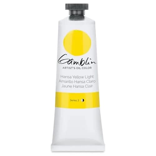 Gamblin Artist Oils Hansa Yellow Light Oil Paint 37ml (1.25 Fl Oz) | Professional Grade Pigment-Rich Color thumbnail 1