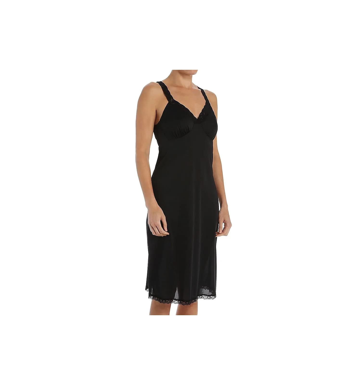 Shadowline Full Slip 24" Black Size 42 | Silky Nylon, Light & Comfortable - main product image