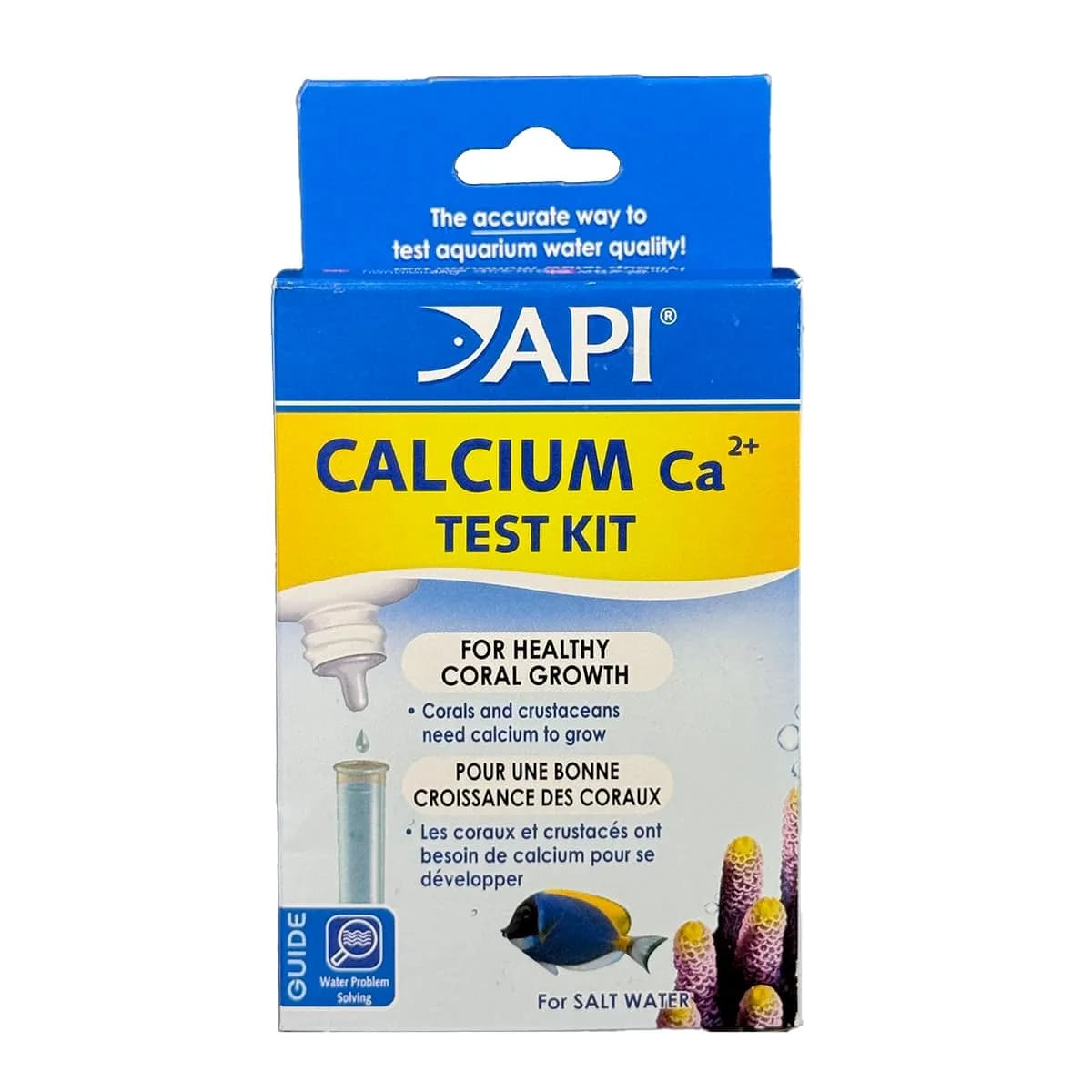 API Calcium Test Kit Saltwater Aquarium Water 1-Count Test Kit | Measures Calcium Levels as Low as 20mg/L - main product image