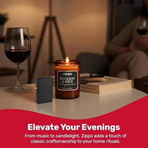 Zippo Classic Black Crackle Pocket Lighter - Windproof & Refillable Metal Lighter | Everyday Use, Made in USA thumbnail 6
