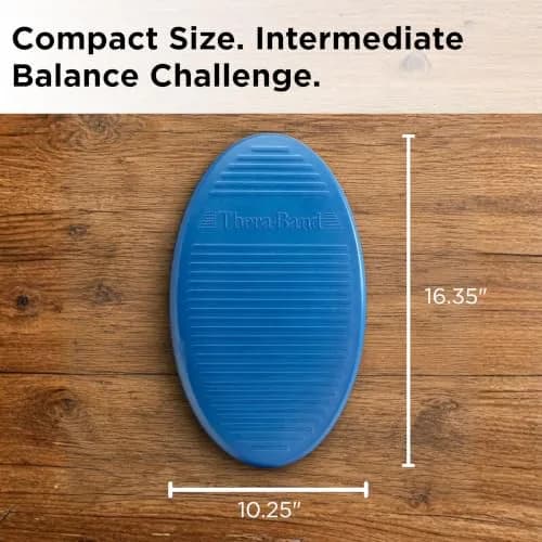 THERABAND Stability Trainer Pad, Foam Balance Pad, Soft, Set of 2, Blue | Moderate instability for balance & coordination thumbnail 3