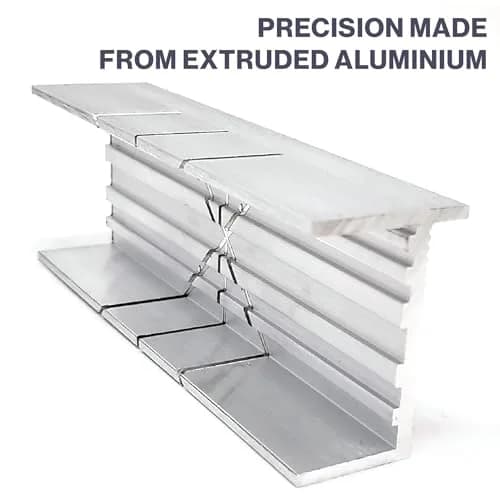 Excel Blades 6-Inch Aluminum & Steel Mitre Box | Precision Cuts for Wood, Plastic, Soft Metals thumbnail 3