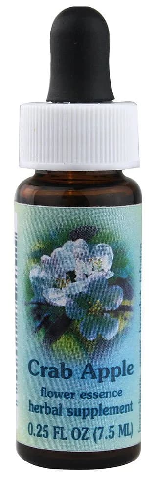 FLOWER ESSENCE SERVICES Healing Herb Supplement Dropper Crab Apple 0.25 Fl Oz | Support Inner Purity & Cleansing - main product image