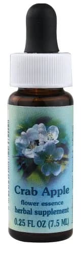 FLOWER ESSENCE SERVICES Healing Herb Supplement Dropper Crab Apple 0.25 Fl Oz | Support Inner Purity & Cleansing thumbnail 1