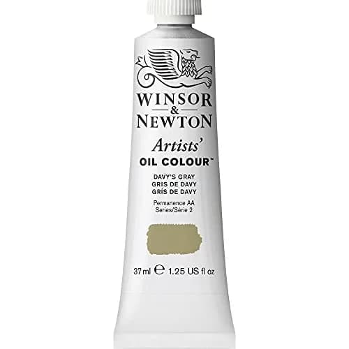 Winsor & Newton Artists' Oil Paint Davy's Gray 37ml (1.25 Fl Oz) | Professional Grade Single Pigment Color thumbnail 1