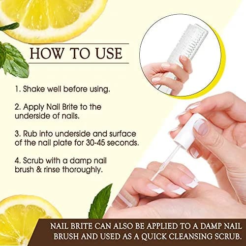 Gena Nail Brite Whitening Scrub with Brush 4 oz | Brightens Discolored Nails & Strengthens thumbnail 5