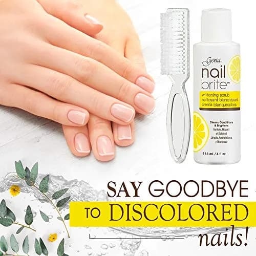 Gena Nail Brite Whitening Scrub with Brush 4 oz | Brightens Discolored Nails & Strengthens thumbnail 6