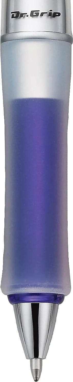 PILOT Dr. Grip Center of Gravity Ballpoint Pen, Black Ink, Medium Point, Blue Grip | Ergonomic Design for Reduced Writing Stress thumbnail 4