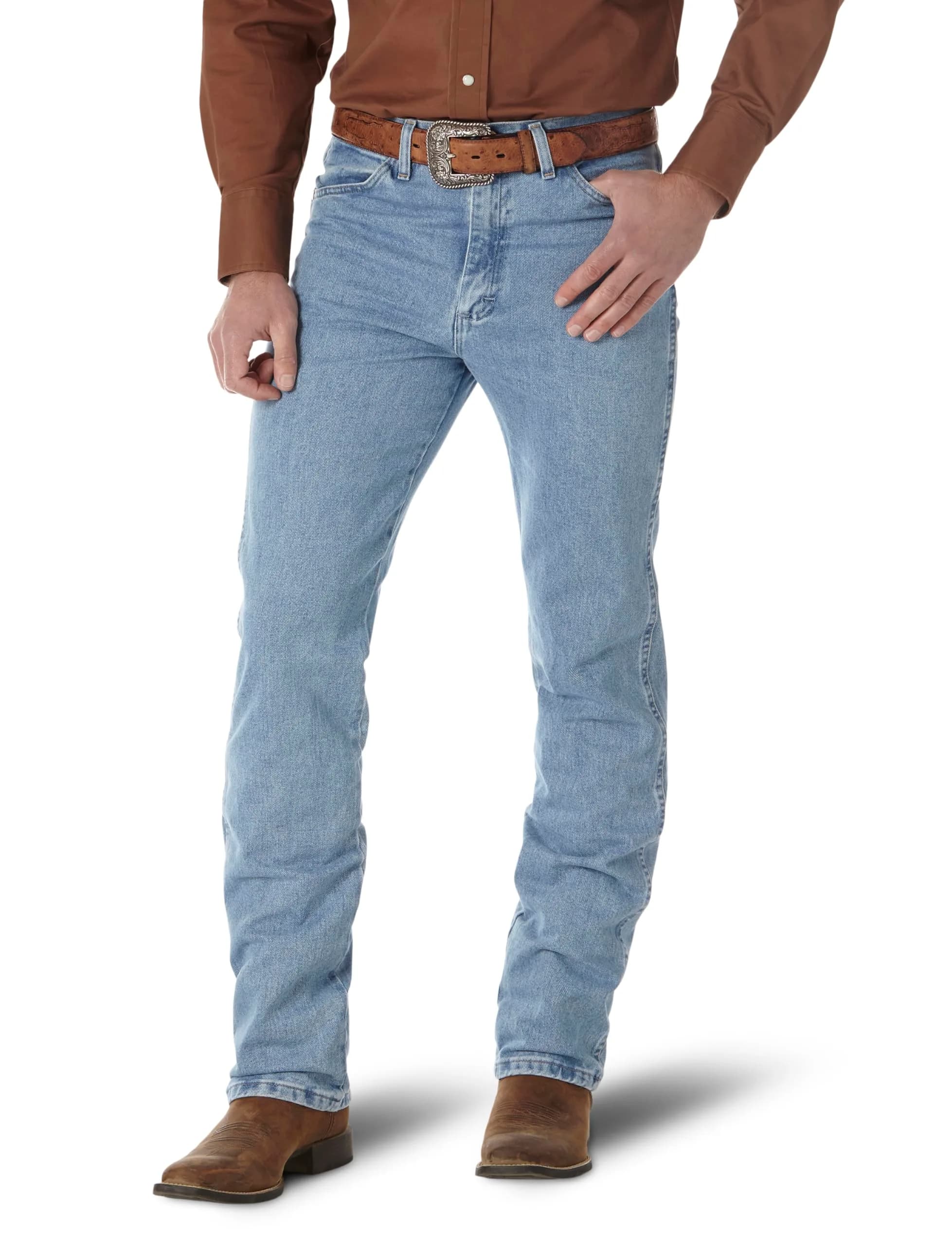 Wrangler Men's 0936 Cowboy Cut Slim Fit Jean, Antique Wash, 28W x 30L | Authentic Western Denim Fit — Antique Wash / 28W x 32L