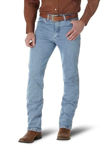 Wrangler Men's 0936 Cowboy Cut Slim Fit Jean, Antique Wash, 28W x 32L | Authentic Western Style Denim thumbnail 1