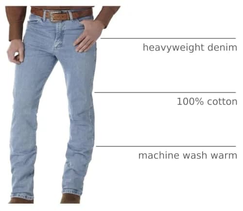 Wrangler Men's 0936 Cowboy Cut Slim Fit Jean, Antique Wash, 28W x 32L | Authentic Western Style Denim thumbnail 3