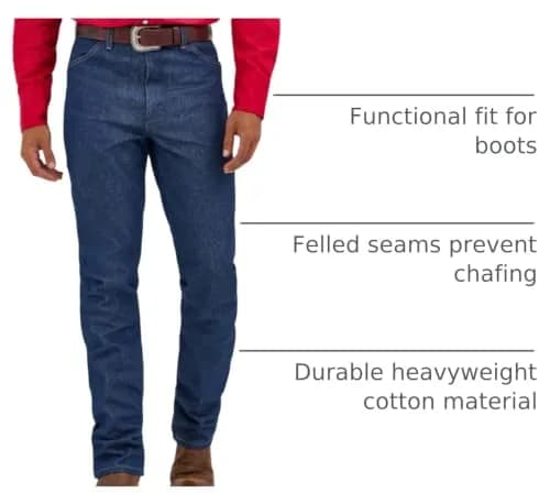 Wrangler Men's 0936 Cowboy Cut Slim Fit Jean, Rigid Indigo, 29W x 30L | Authentic Western Style Fit thumbnail 4