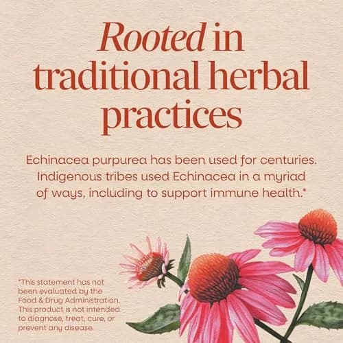 Nature's Way Echinacea Purpurea Herb Capsules 180ct | 1200 mg per Serving for Immune Support thumbnail 3