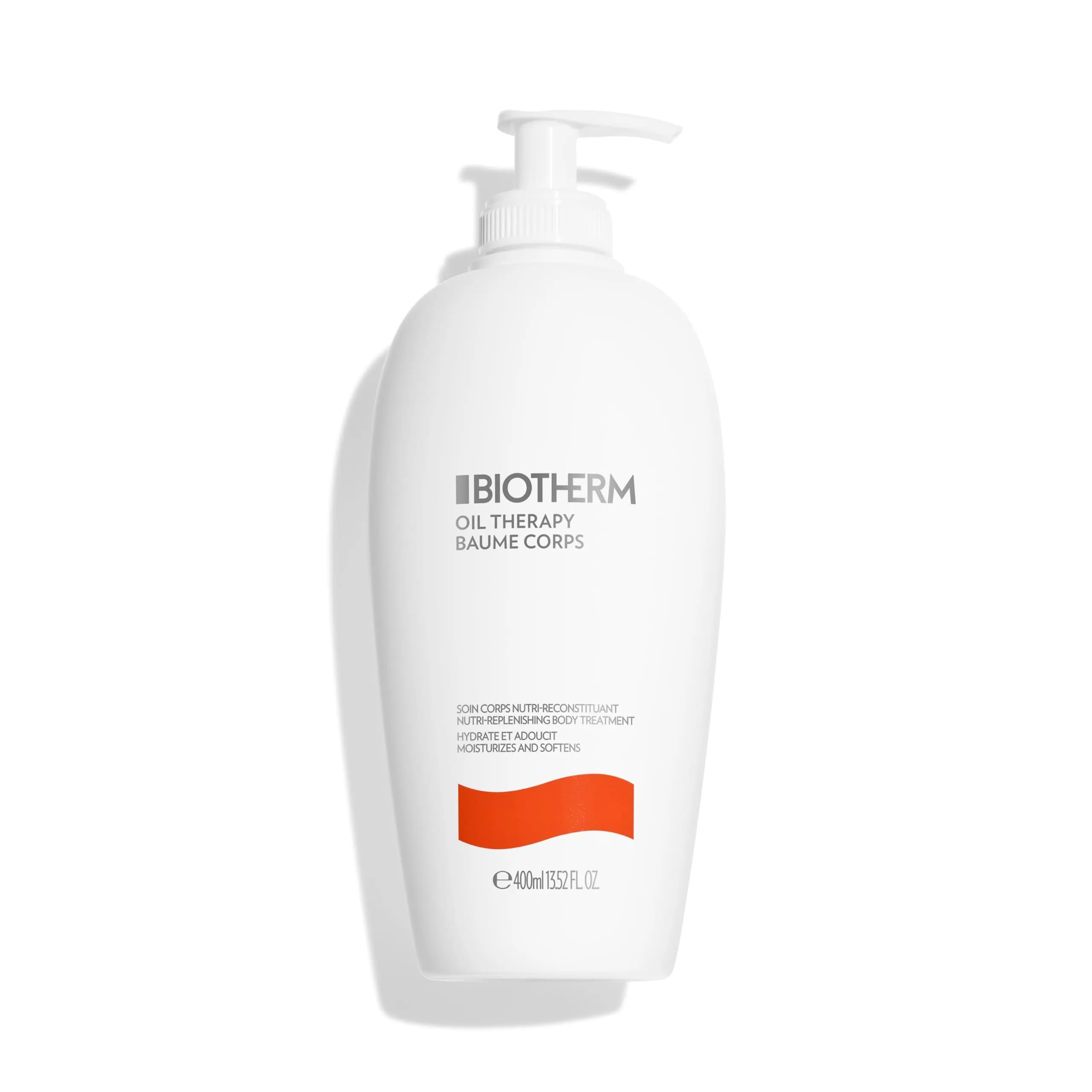 Biotherm Oil Therapy Body Milk for Normal to Dry Skin 13.5 Fl Oz | Nourishing Lotion with Apricot Kernel Extract