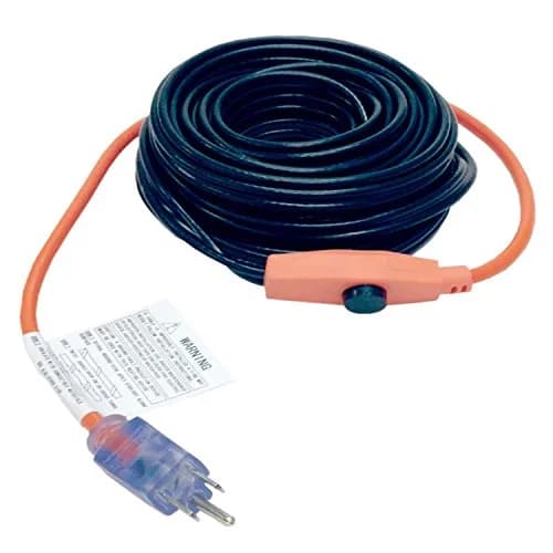 M-D Building Products 64428 18-Foot Pipe Heating Cable with Thermostat, RED | Prevents Freezing thumbnail 1