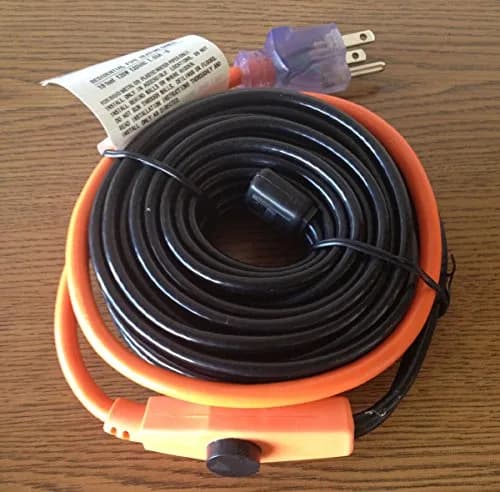 M-D Building Products 64428 18-Foot Pipe Heating Cable with Thermostat, RED | Prevents Freezing thumbnail 2