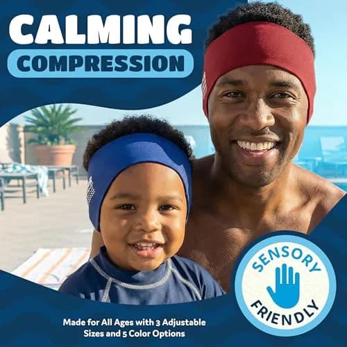 Ear Band-It Original Swimming Headband Purple Large | Doctor-Invented Ear Protection for Water Sports & Sensory Support thumbnail 5