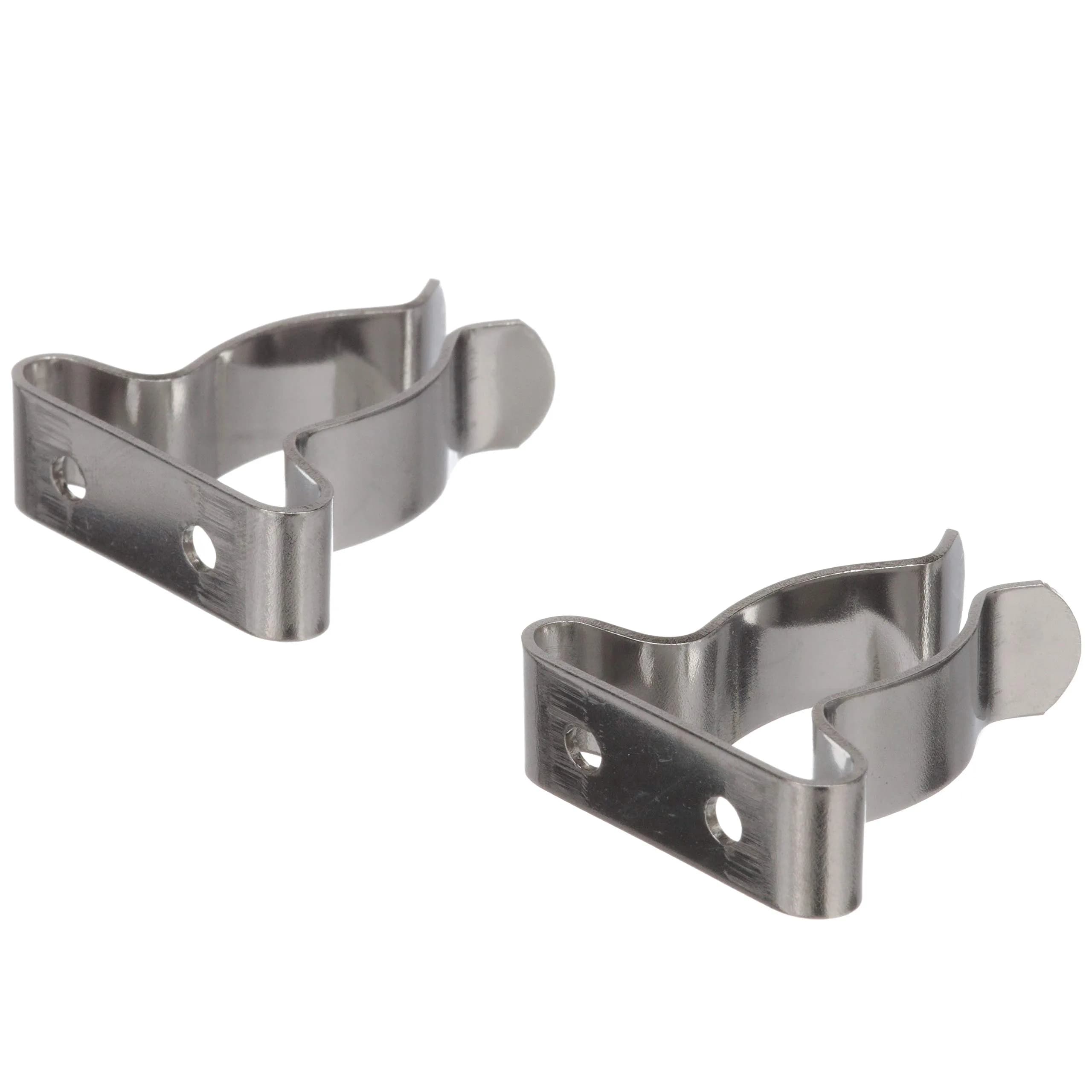Seachoice Spring Clamps, Pack of 2, Polished Stainless Steel, 5/8-1.25 In. | Securely Holds Boat Hooks, Hoses, and Gaffs - main product image
