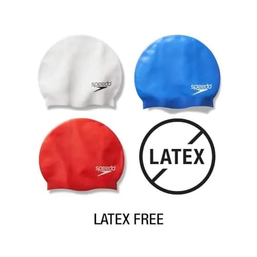 Speedo Silicone Swim Cap Blue | Protects Hair from Chlorine thumbnail 2