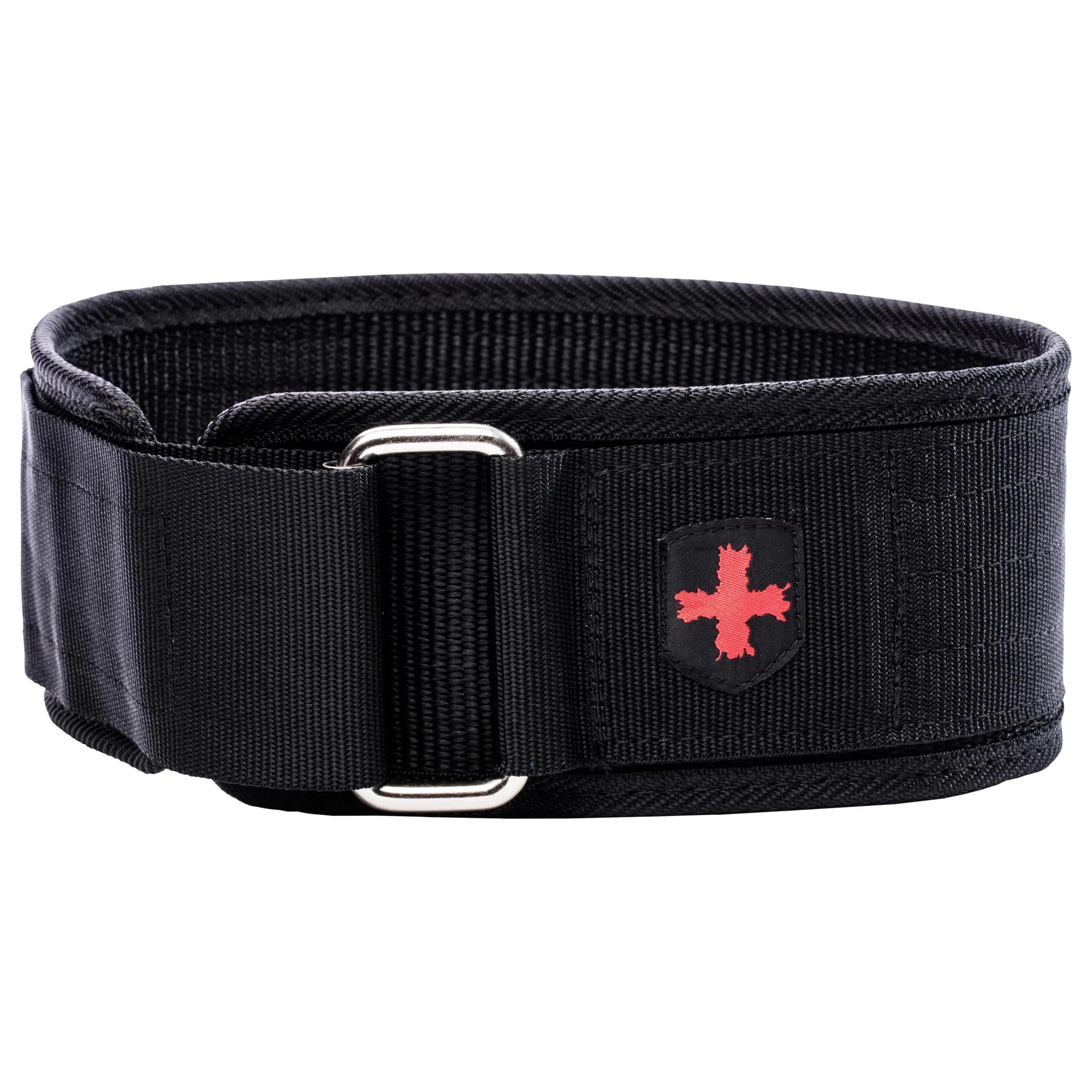 Harbinger 4-Inch Nylon Weightlifting Belt Medium Black | Supports 29-33 Inch Waist — Large