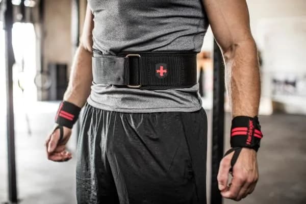 Harbinger 4-Inch Nylon Weightlifting Belt, Large, Black | Supports 33-37 Inch Waist for Heavier Lifts thumbnail 3
