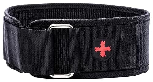 Harbinger 4-Inch Nylon Weightlifting Belt, Black, XL (37-42 Inches) | Provides Maximum Lower Back and Abdominal Support thumbnail 1