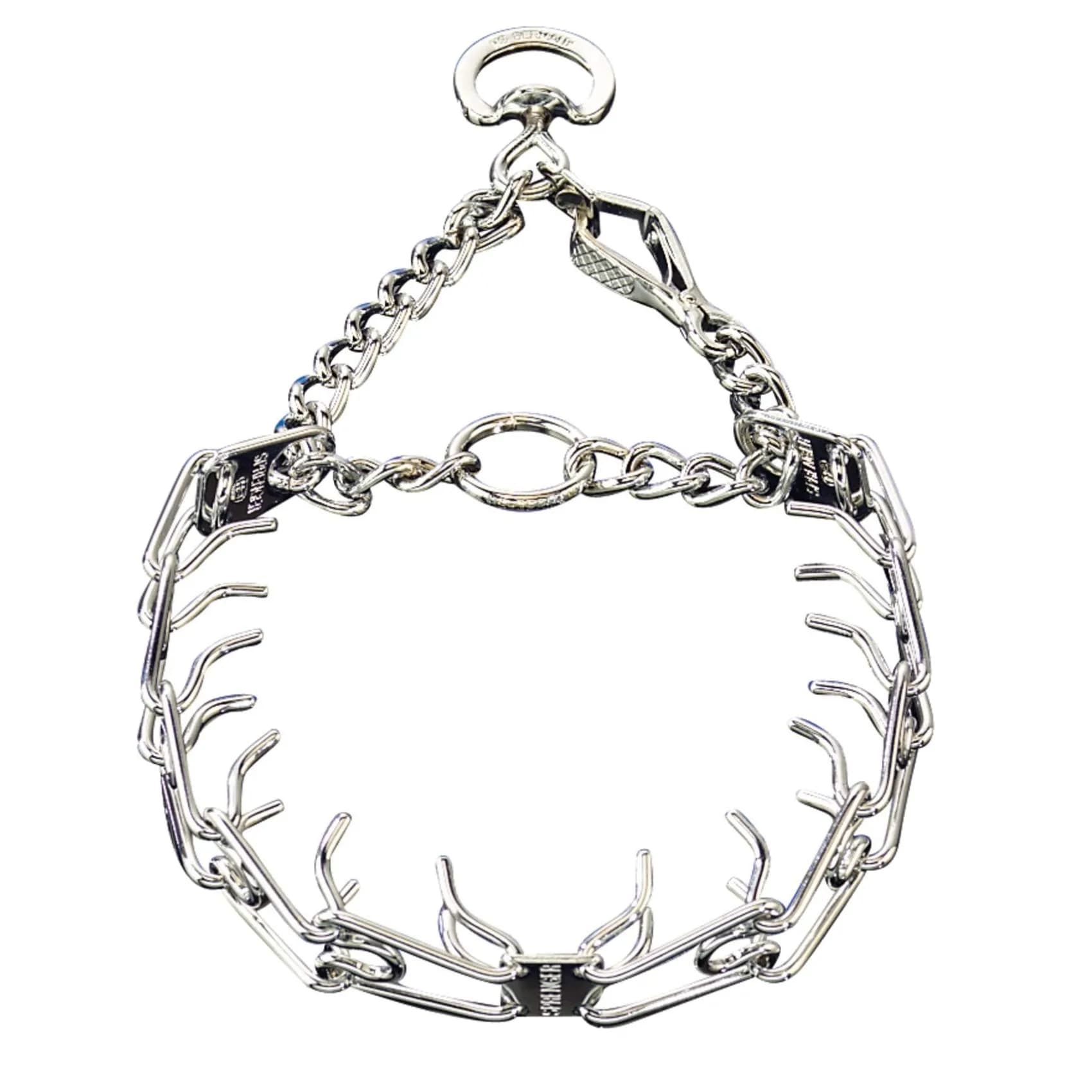 Herm Sprenger Chrome Plated Steel Training Prong Collar with Quick Release Snap for Dogs, Small, 2.25mm, 16-Inch (Neck Size up to 12-13 inches) | 40cm (16in) x 2.25mm