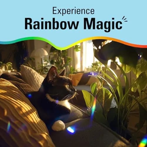 Kikkerland Solar Powered Rainbow Maker Prism Suncatcher 7 inches (17.78 cm) | Refracts Sunlight into Rainbows thumbnail 5