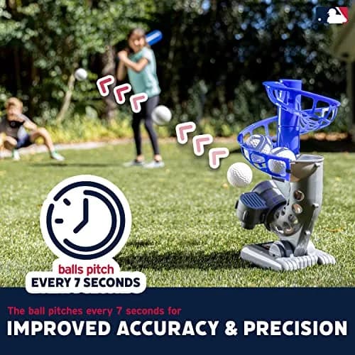 Franklin Sports MLB Pitching Machine with 6 Aero-Strike Balls | Adjustable Height & Angle thumbnail 6
