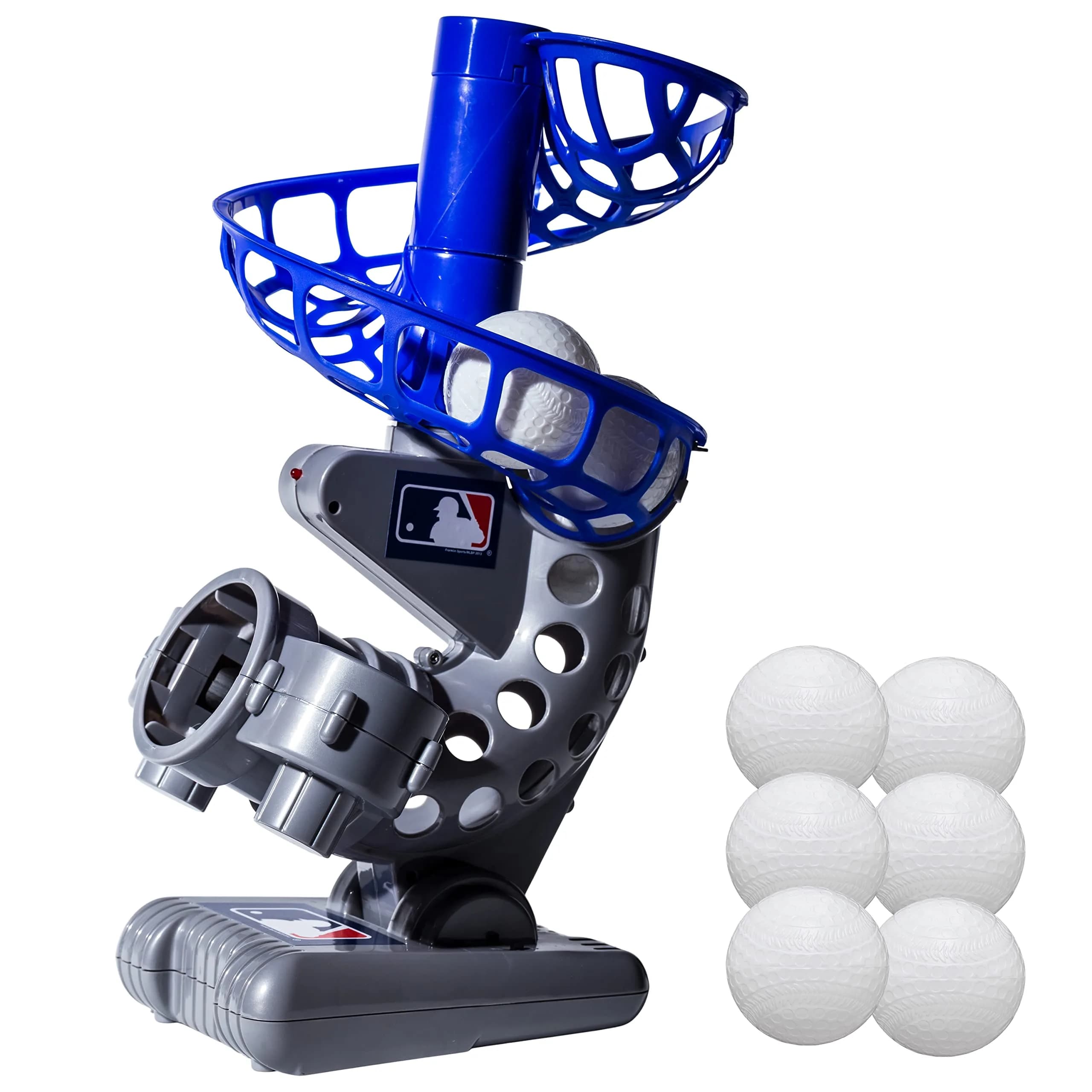 Franklin Sports MLB Pitching Machine with 6 Aero-Strike Balls | Adjustable Height & Angle