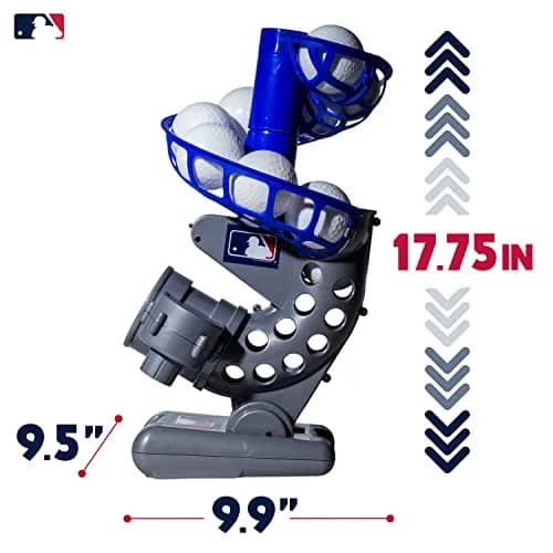 Franklin Sports MLB Pitching Machine with 6 Aero-Strike Balls | Adjustable Height & Angle thumbnail 4