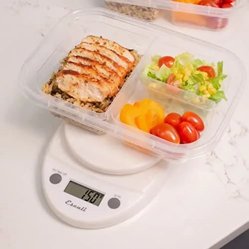 Escali Primo Digital Kitchen Scale White | Precise Weight Measuring & Portion Control (5kg/11lb) thumbnail 5