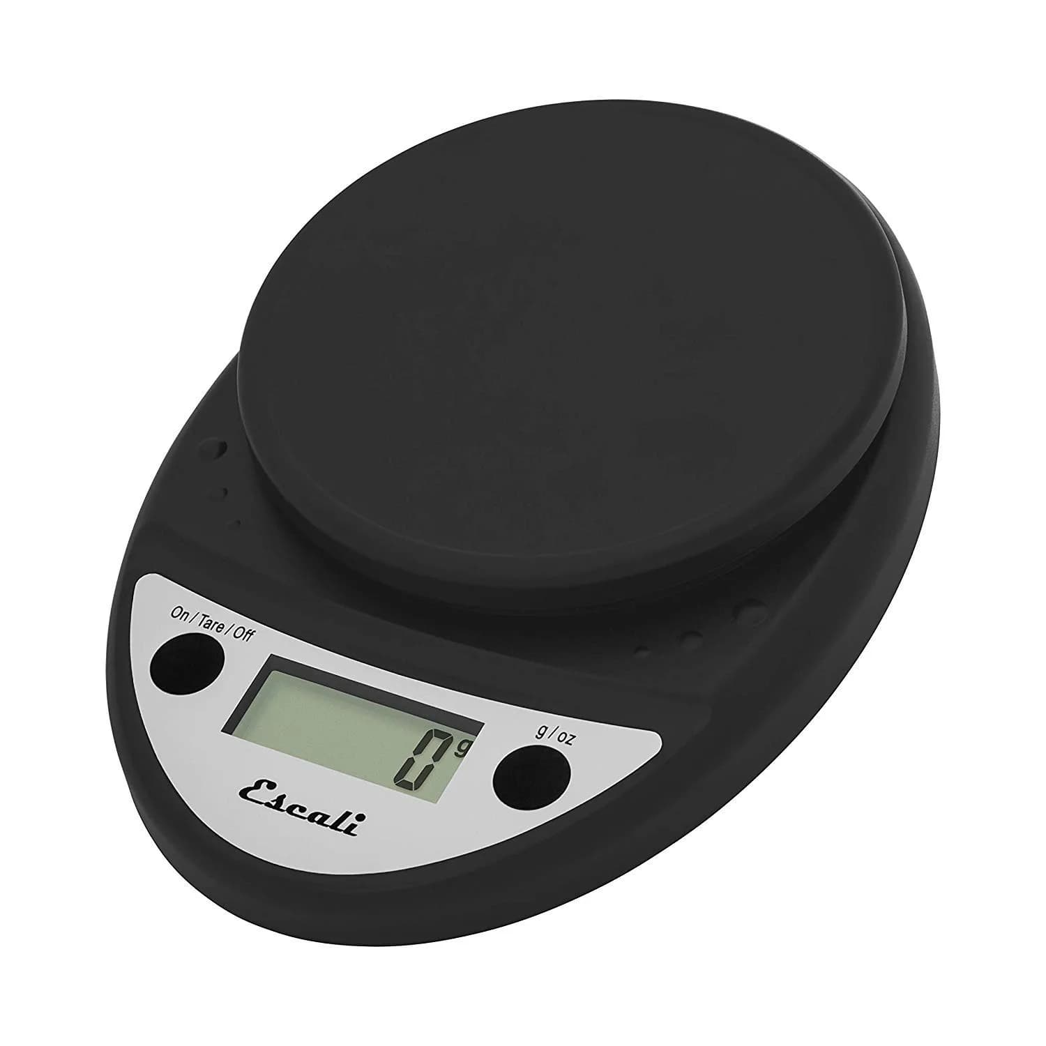 Escali Primo Digital Kitchen Scale White | Precise Weight Measuring & Portion Control (5kg/11lb) — Black