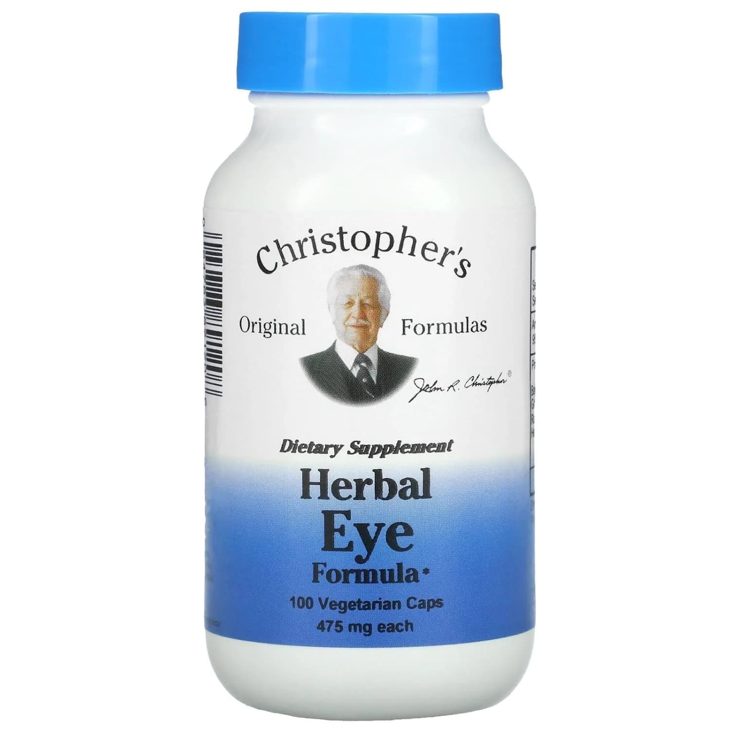 Christopher's Original Formulas Herbal Eye Formula - Eye Vitamins for Sight Care - Natural Eye Support Supplement with Whole Food Herbs for Optimal Visual Acuity - main product image