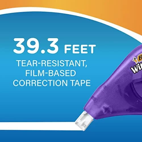 BIC Wite-Out EZ Correct Correction Tape 39.3 ft | Fast, Clean & Tear-Resistant Office & School Supply thumbnail 3