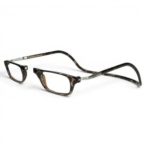 Clic Magnetic Reading Glasses Original Long M-L Tortoise 203mm (8 inches) | Front Connect Design thumbnail 1