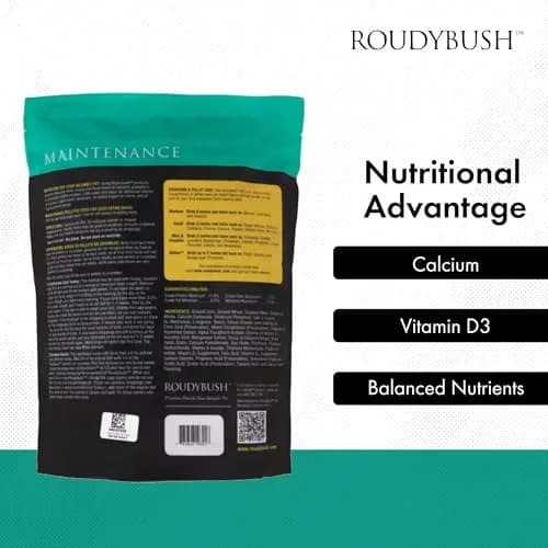 RoudyBush Daily Maintenance Bird Food Small Pellets 4.54 kg (10 lb) | Scientifically Formulated for Pet Birds thumbnail 5