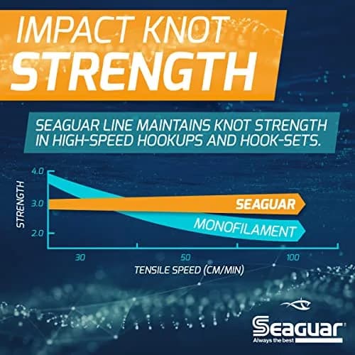 Seaguar Blue Label Fluorocarbon Fishing Line Leader 80lb (72.6kg) 91.4m (100yds) | Superior Strength & Abrasion Resistance thumbnail 3